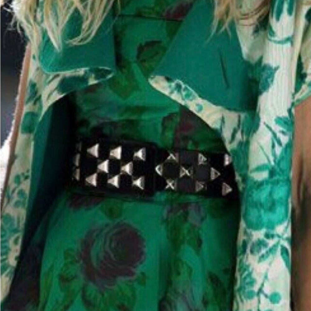 As Seen in Sex and the City Black Studded Belt